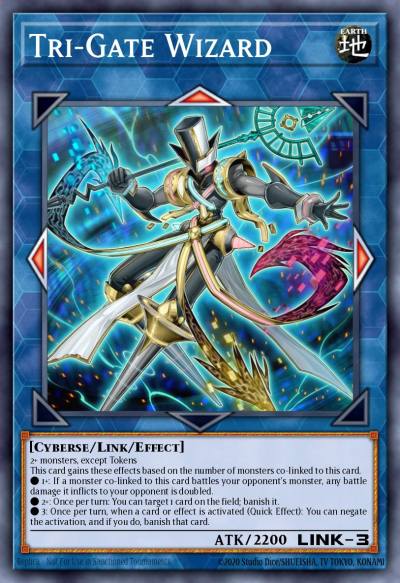 Tri-Gate Wizard Rare CRBR-EN050 Crossover Breakers Yugioh card