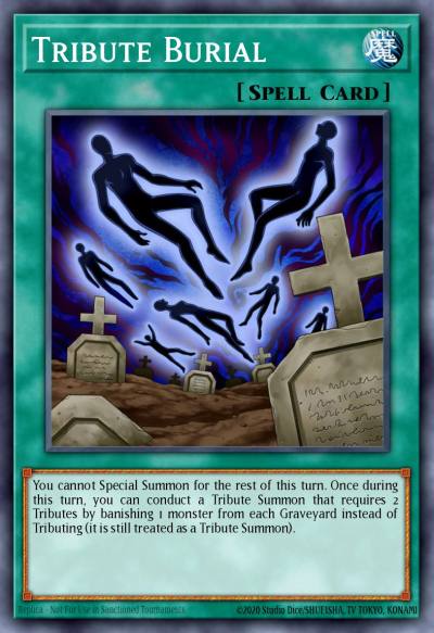 Tribute Burial Super Rare DPRP-EN010 Duelist Pack Rivals of the Pharaoh Yugioh card