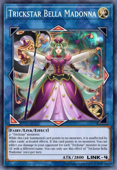Trickstar Bella Madonna Super Rare MP19-EN021 2019 Gold Sarcophagus Tin Mega Pack Yugioh card