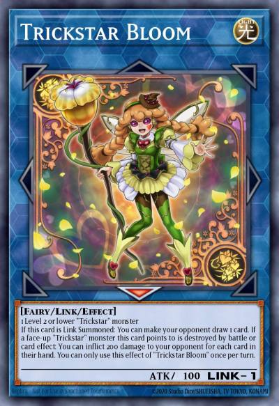 Trickstar Bloom Rare MP19-EN022 2019 Gold Sarcophagus Tin Mega Pack Yugioh card