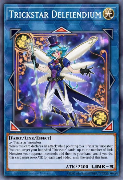 Trickstar Delfiendium Common MP19-EN023 2019 Gold Sarcophagus Tin Mega Pack Yugioh card
