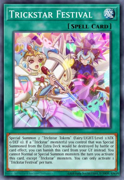 Trickstar Festival Common MP22-EN184 2022 Tin of the Pharaohs Gods Yugioh card