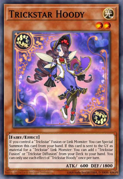 Trickstar Hoody Super Rare MZTM-EN025 Maze of the Master Yugioh card