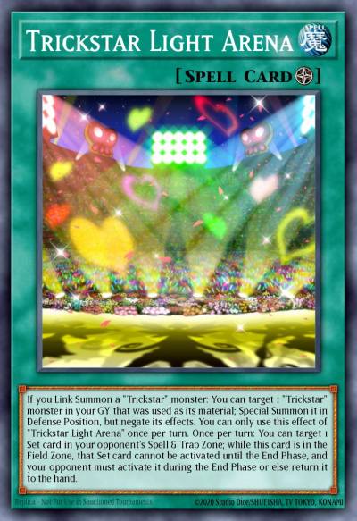 Trickstar Light Arena Common MP19-EN034 2019 Gold Sarcophagus Tin Mega Pack Yugioh card