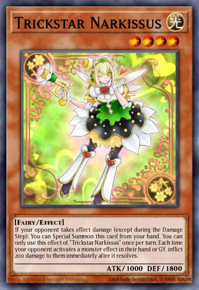 Trickstar Narkissus Rare MP18-EN107 2018 Mega-Tin Mega Pack Yugioh card