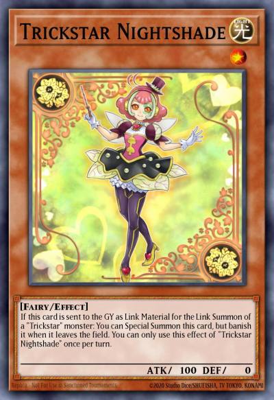 Trickstar Nightshade Common MP19-EN004 2019 Gold Sarcophagus Tin Mega Pack Yugioh card