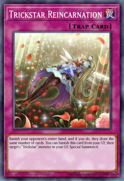 Trickstar Reincarnation Secret Rare BLRR-EN105 Battles of Legend Relentless Revenge Yugioh card