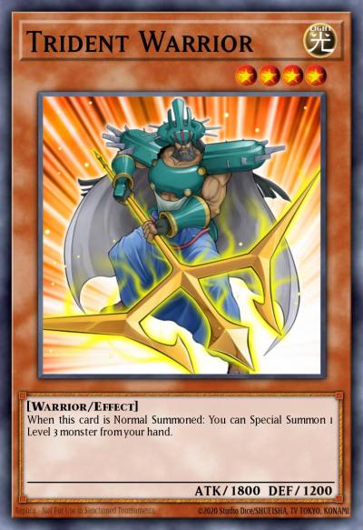 Trident Warrior Rare BP03-EN075 Battle Pack 3 Monster League Yugioh card