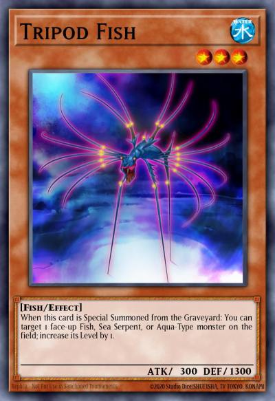 Tripod Fish Common ABYR-EN006 Abyss Rising Yugioh card