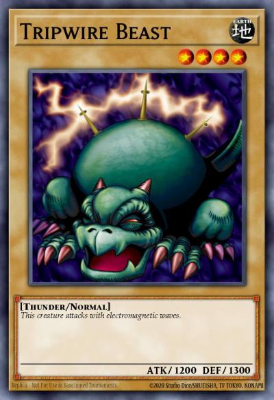 Tripwire Beast Common LOB-104 Legend of Blue Eyes White Dragon Yugioh card