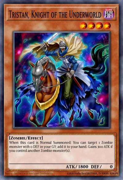 Tristan Knight of the Underworld Gold Secret Rare PGL2-EN009 Premium Gold Return of the Bling Yugioh card