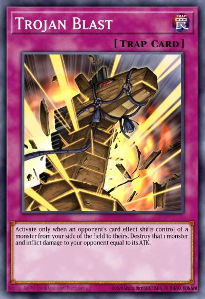 Trojan Blast Super Rare CDIP-EN056 Cyberdark Impact Yugioh card
