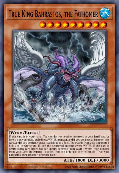 True King Bahrastos the Fathomer Ultra Rare MP17-EN141 2017 Mega-Tin Mega Pack Yugioh card