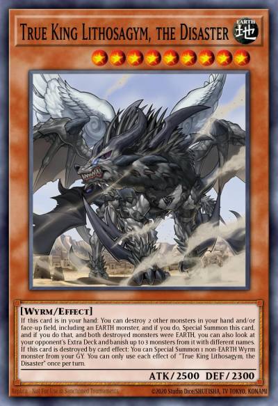True King Lithosagym the Disaster Super Rare MP17-EN186 2017 Mega-Tin Mega Pack Yugioh card