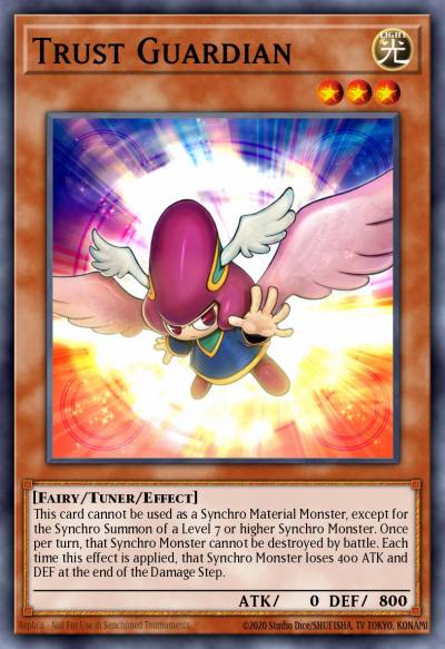 Trust Guardian Super Rare TSHD-EN009 The Shining Darkness Yugioh card