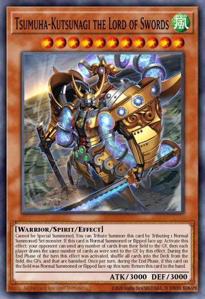 Tsumuha-Kutsunagi the Lord of Swords Secret Rare CYAC-EN024 Cyberstorm Access Yugioh card