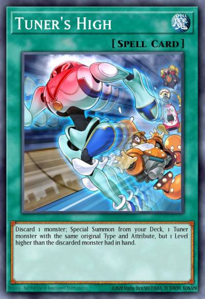 Tuners High Super Rare SHVI-EN067 Shining Victories Yugioh card