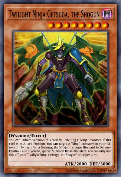 Twilight Ninja Getsuga the Shogun Rare MP16-EN188 2016 Mega-Tin Mega Pack Yugioh card