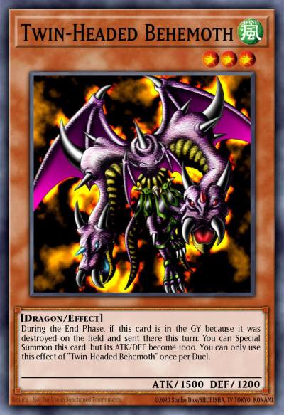 Twin-Headed Behemoth Common AP08-EN016 Astral Pack Eight Yugioh card