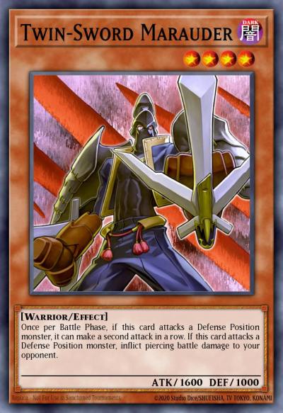 Twin-Sword Marauder Common BP02-EN079 Battle Pack 2 War of the Giants Yugioh card