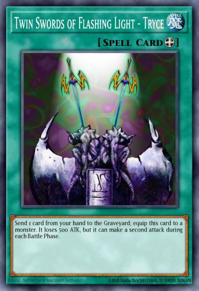 Twin Swords of Flashing Light - Tryce Common DCR-037 Dark Crisis Yugioh card