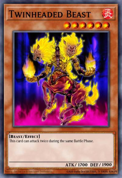 Twinheaded Beast Super Rare DBT-EN003 Yu-Gi-Oh! Destiny Board Traveler promotional cards Yugioh card