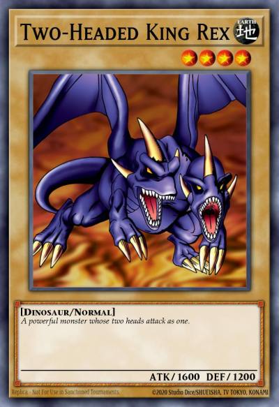 Two-Headed King Rex Common DB2-EN096 Dark Beginning 2 Yugioh card
