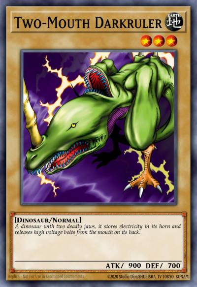 Two-Mouth Darkruler Common LOB-030 Legend of Blue Eyes White Dragon Yugioh card