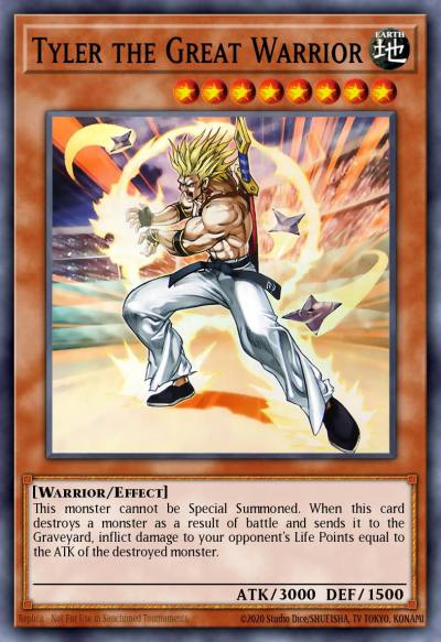 Tyler the Great Warrior Ultra Rare TYL-EN001 Make-A-Wish Foundation promotional card Yugioh card