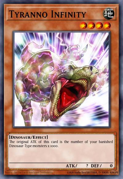 Tyranno Infinity Common CRV-EN029 Cybernetic Revolution Yugioh card