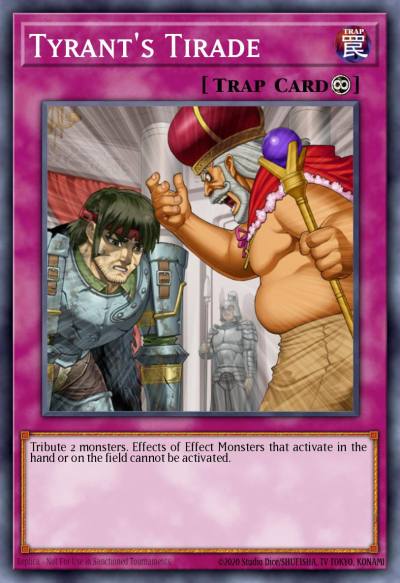Tyrants Tirade Common STOR-EN078 Storm of Ragnarok Yugioh card