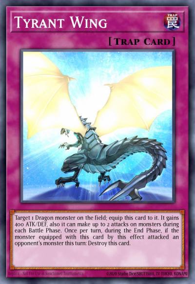 Tyrant Wing Super Rare DRL2-EN007 Dragons of Legend 2 Yugioh card