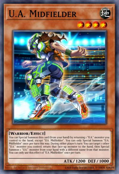 UA Midfielder Rare NECH-EN087 The New Challengers Yugioh card