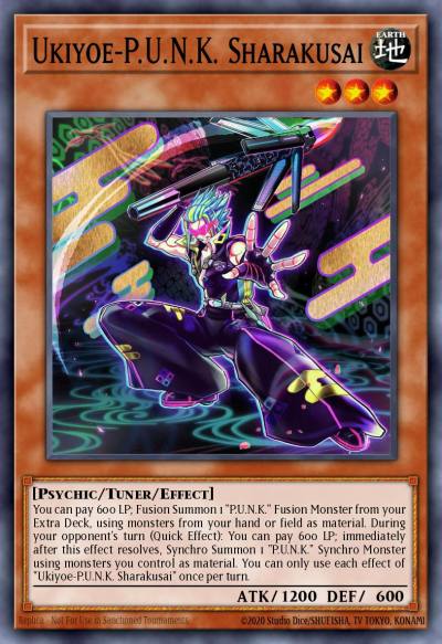 Ukiyoe-PUNK Sharakusai Ultra Rare BLMM-EN070 Battles of Legend Monster Mayhem Yugioh card