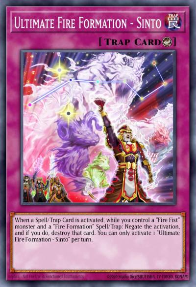 Ultimate Fire Formation - Sinto Secret Rare FIGA-EN021 Fists of the Gadgets Yugioh card