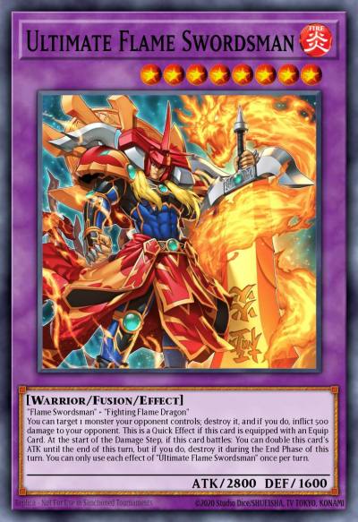 Ultimate Flame Swordsman Super Rare MZMI-EN004 Maze of Millennia Yugioh card