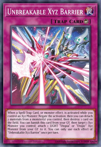 Unbreakable Xyz Barrier Ultra Rare BLGG-EN135 Battles of Legend: Glorious Gallery Yugioh card