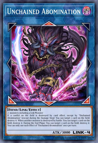 Unchained Abomination Prismatic Secret Rare MP20-EN175 2020 Tin of Lost Memories Mega Pack Yugioh card