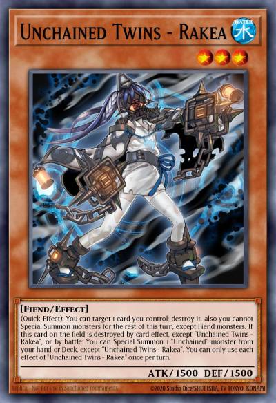 Unchained Twins - Rakea Common MP20-EN153 2020 Tin of Lost Memories Mega Pack Yugioh card