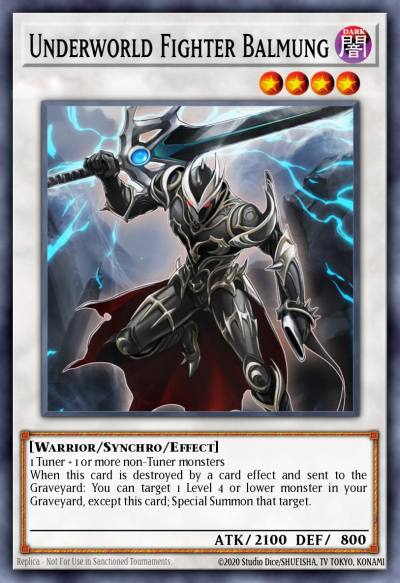 Underworld Fighter Balmung Super Rare AP06-EN009 Astral Pack Six Yugioh card