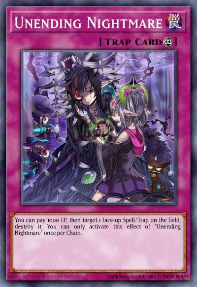 Unending Nightmare Ultra Rare BLRR-EN104 Battles of Legend Relentless Revenge Yugioh card