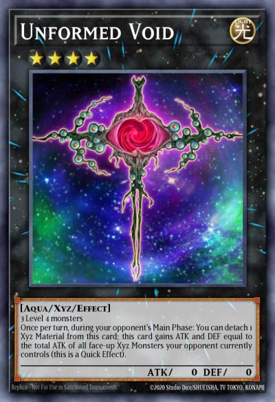 Unformed Void Super Rare NUMH-EN049 Number Hunters Yugioh card