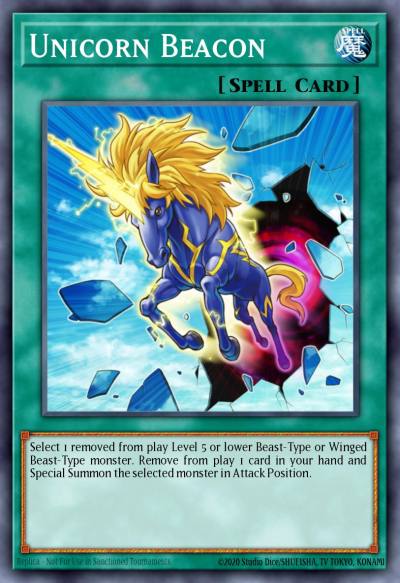 Unicorn Beacon Super Rare DREV-EN055 Duelist Revolution Yugioh card