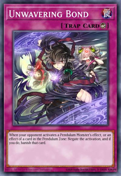 Unwavering Bond Super Rare PEVO-EN043 Pendulum Evolution Yugioh card