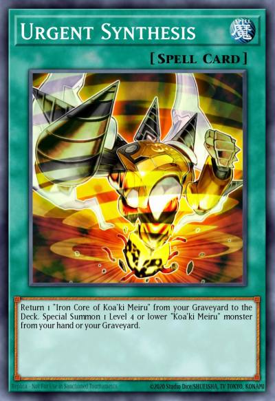 Urgent Synthesis Common RGBT-EN057 Raging Battle Yugioh card