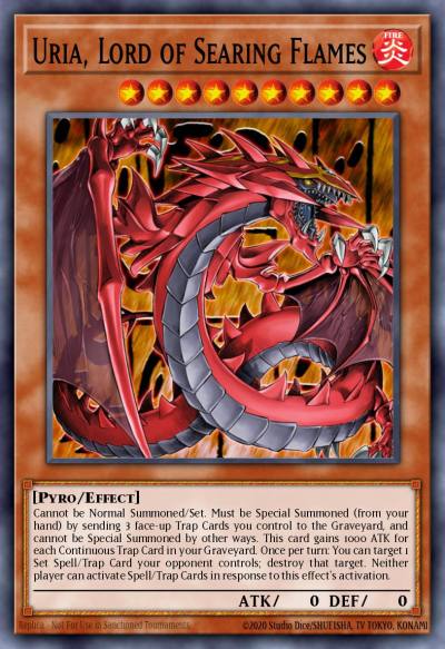 Uria Lord of Searing Flames Prismatic Secret Rare MP21-EN252 2021 Tin of Ancient Battles Yugioh card