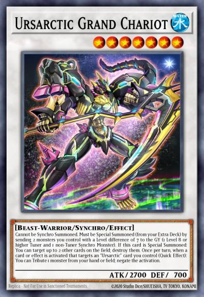 Ursarctic Grand Chariot Collector's Rare ANGU-EN035 Ancient Guardians Yugioh card