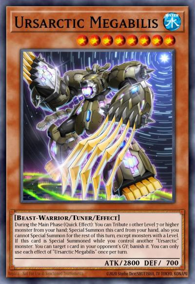 Ursarctic Megabilis Rare ANGU-EN032 Ancient Guardians Yugioh card