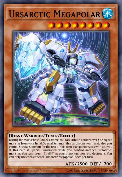 Ursarctic Megapolar Rare ANGU-EN030 Ancient Guardians Yugioh card