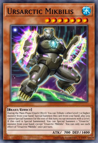 Ursarctic Mikbilis Super Rare ANGU-EN029 Ancient Guardians Yugioh card
